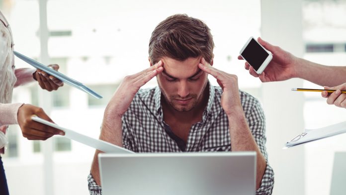 stressed businessman