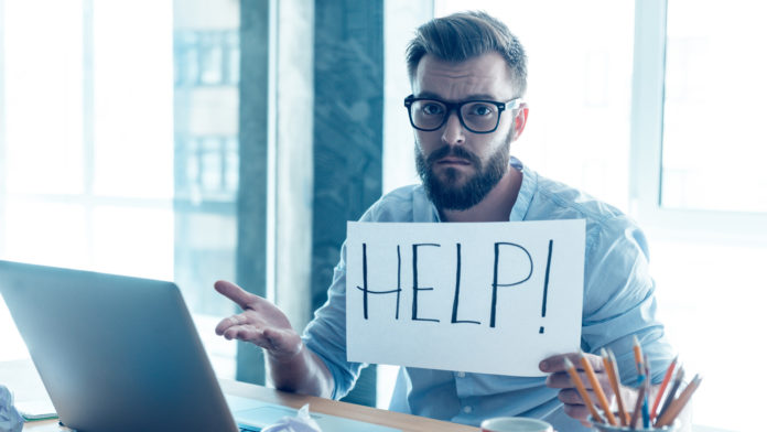 help businessman