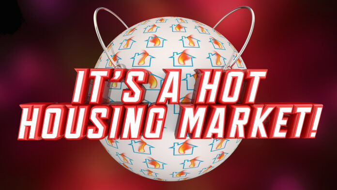 Its,A,Hot,Housing,Market,Selling,Buying,Homes,Houses,3d