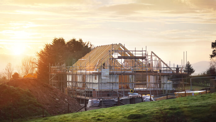 Home,Under,Construction,On,A,Building,Site