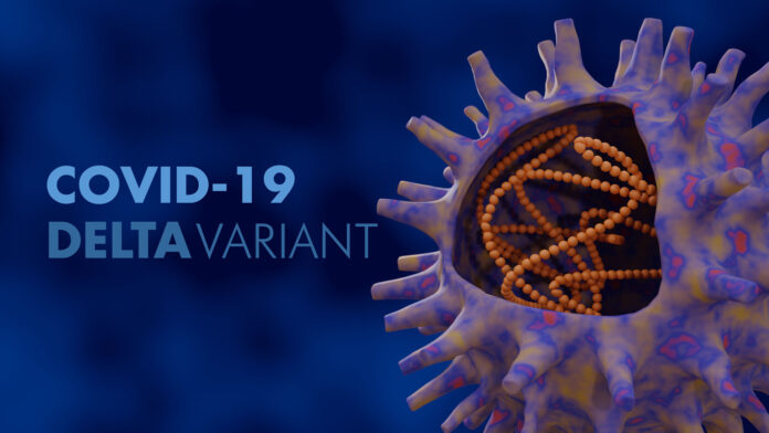 Novel,Covid,19,Corona,Virus,Strain.,Delta,Variant,3d,Illustration