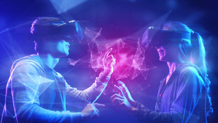 Future,Digital,Technology,Cyber,Virtual,Game,Entertainment,Metaverse,,Teenager,Having